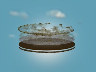 fliegende Insel