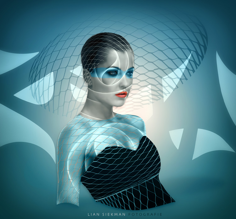 Lady blue look